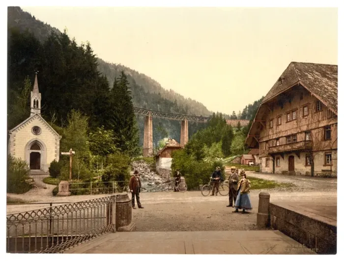 Framed Print : Entrance to gorge, Hollenthal, Black Forest, Baden, Germany Framed Print : Entrance to gorge, Hollenthal, Black Forest, Baden, Germany