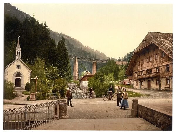Entrance to gorge, Hollenthal, Black Forest, Baden, Germany