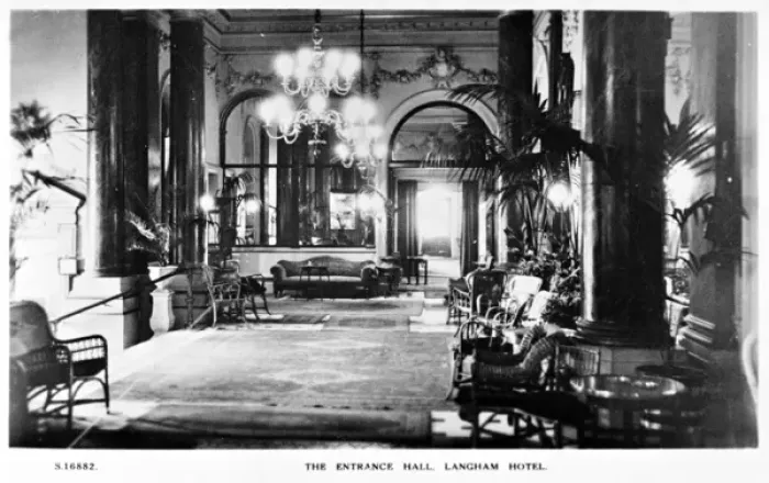 Framed Print : Entrance Hall, Langham Hotel, London W1 Framed Print : Entrance Hall, Langham Hotel, London W1