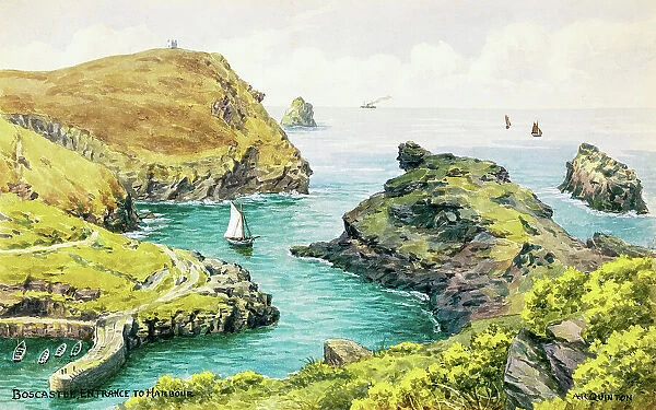 Entrance to the Harbour, Boscastle, Cornwall