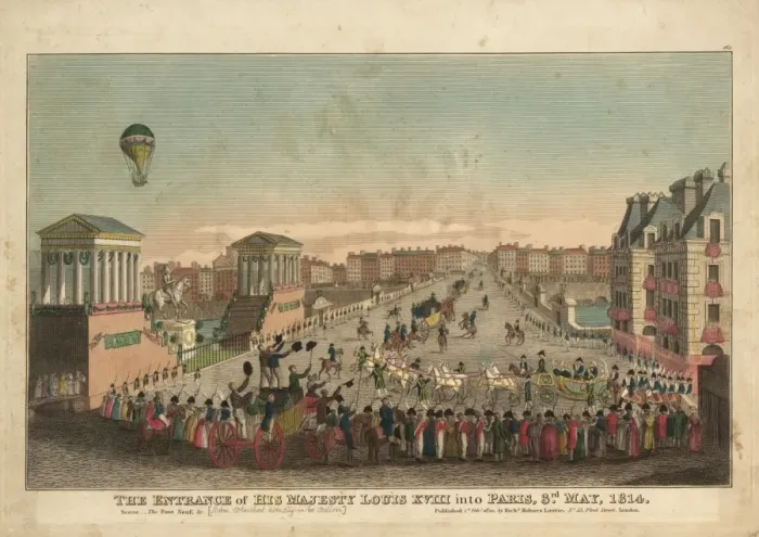 Framed Print : Entrance of Louis XVIII into Paris Framed Print : Entrance of Louis XVIII into Paris