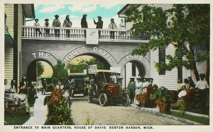 Framed Print : Entrance to Main Quarters - House of David, Benton Harbor Framed Print : Entrance to Main Quarters - House of David, Benton Harbor