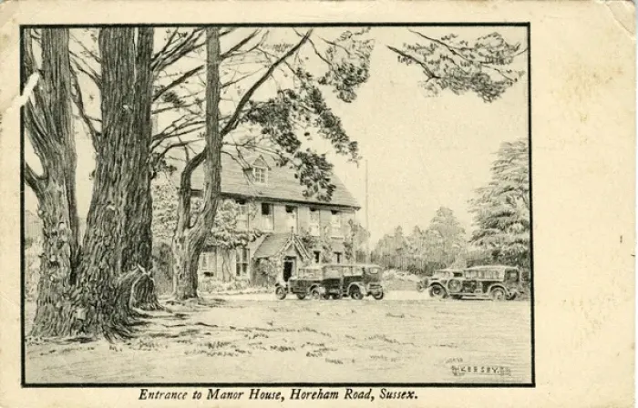 Framed Print : Entrance to Manor House, Horeham Road, Horham, England Framed Print : Entrance to Manor House, Horeham Road, Horham, England