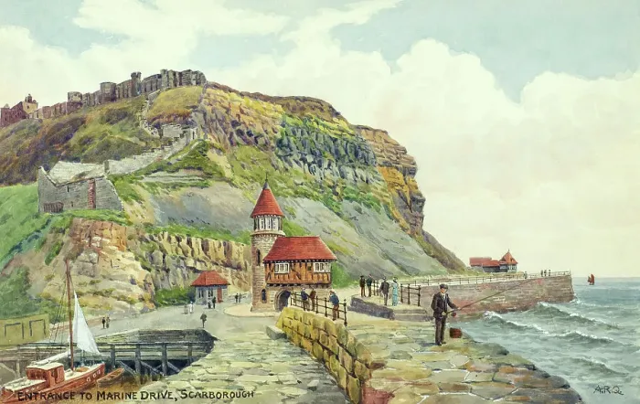 Framed Print : Entrance to Marine Drive, Scarborough, North Yorkshire Framed Print : Entrance to Marine Drive, Scarborough, North Yorkshire