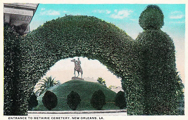Entrance to Metairie Cemetery, New Orleans, USA
