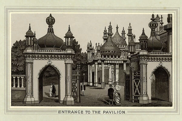 Entrance to the Pavilion, Brighton, Sussex