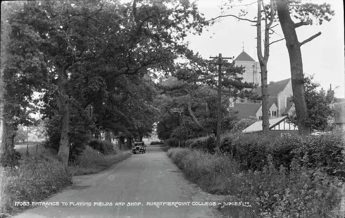 Framed Print : Entrance to Playing Fields and Shop, Hurstpierpoint College Framed Print : Entrance to Playing Fields and Shop, Hurstpierpoint College