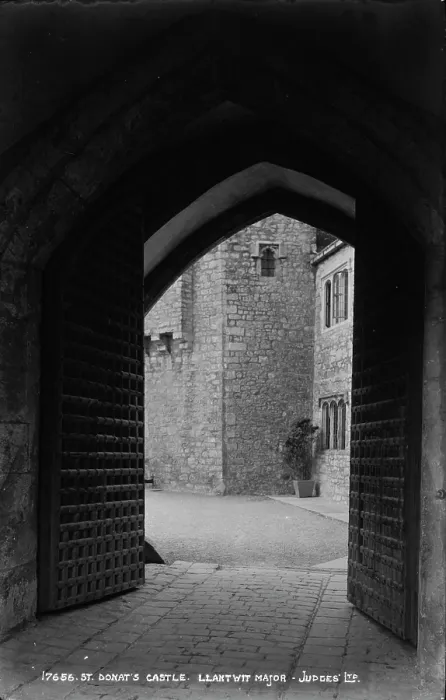 Framed Print : Entrance to St. Donat's Castle Framed Print : Entrance to St. Donat's Castle