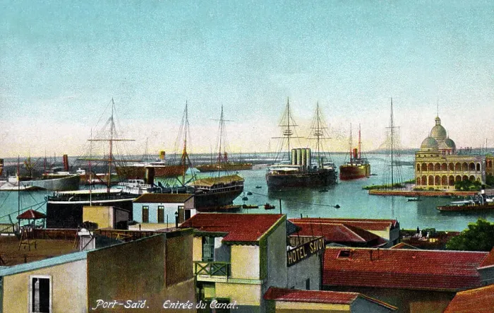Framed Print : Entrance to the Suez Canal - Port Said, Egypt Framed Print : Entrance to the Suez Canal - Port Said, Egypt