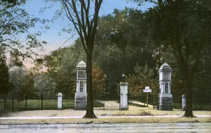 Framed Print : Entrance to Vale Cemetery, Schenectady, New York Framed Print : Entrance to Vale Cemetery, Schenectady, New York