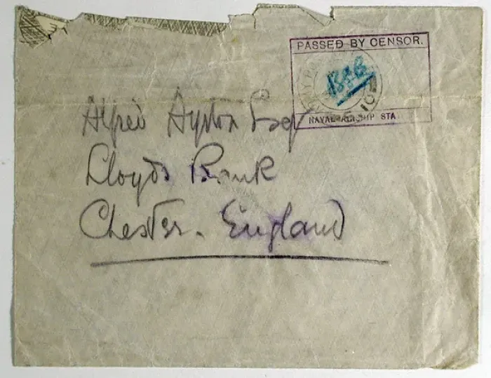 Framed Print : Envelope from Firminy, near Dunkirk, WW1 Framed Print : Envelope from Firminy, near Dunkirk, WW1