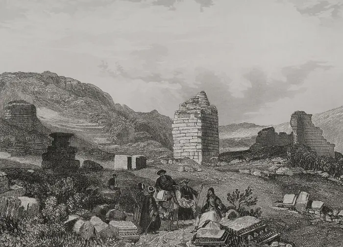 Framed Print : Ephesus. Engraving by Aubert Framed Print : Ephesus. Engraving by Aubert