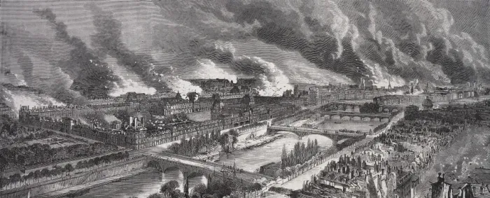 Framed Print : Episode of the Municipality of Paris. Burning Framed Print : Episode of the Municipality of Paris. Burning