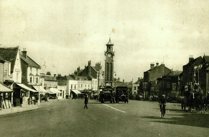 Framed Print : Epsom town centre, Surrey Framed Print : Epsom town centre, Surrey