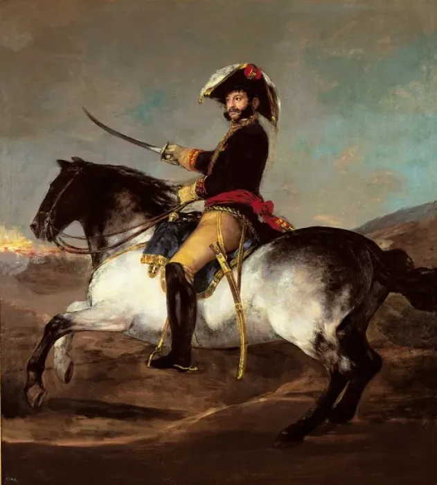 Framed Print : Equestrian Portrait of General Palafox Framed Print : Equestrian Portrait of General Palafox