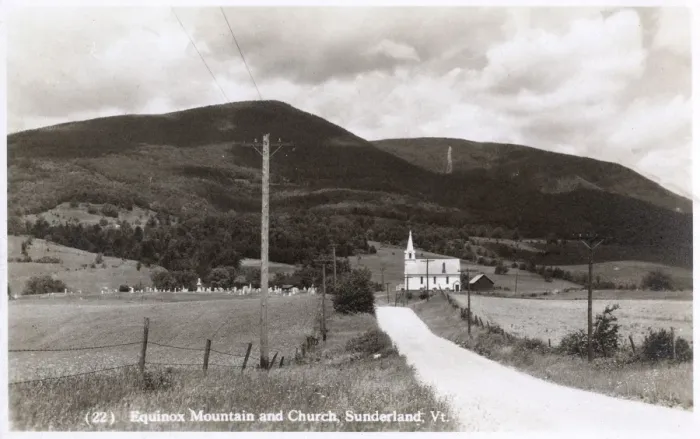 Framed Print : Equinox Mountain and Church, Sunderland, Vermont, USA Framed Print : Equinox Mountain and Church, Sunderland, Vermont, USA