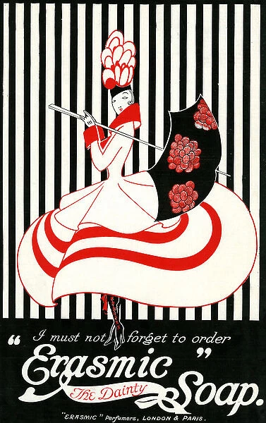 Erasmic Soap advertisement, 1917