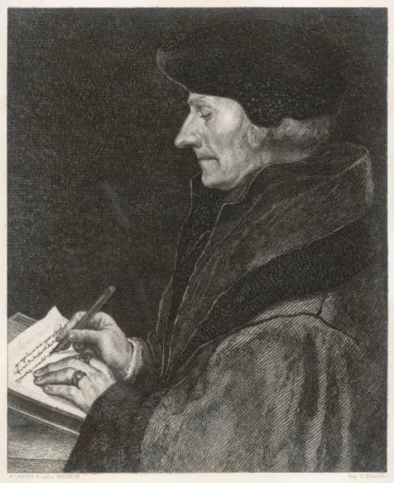 Framed Print : Erasmus / Holbein / Quantin Framed Print : Erasmus / Holbein / Quantin