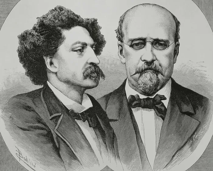 Framed Print : Erckmann-Chatrian. French novelists Framed Print : Erckmann-Chatrian. French novelists