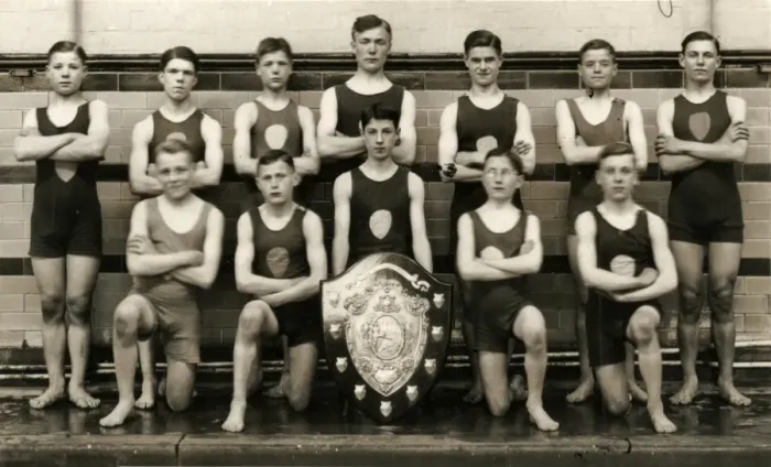 Framed Print : Erdington Cottage Homes Boys Swimming Team Framed Print : Erdington Cottage Homes Boys Swimming Team