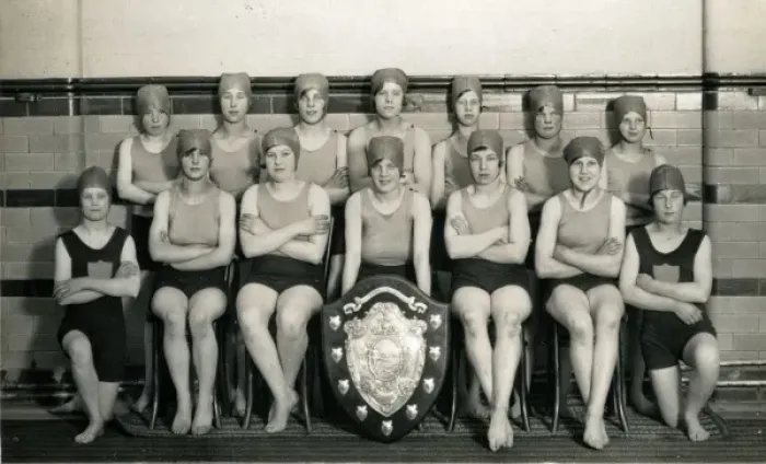 Framed Print : Erdington Cottage Homes Girls Swimming Team Framed Print : Erdington Cottage Homes Girls Swimming Team
