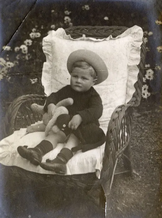 Framed Print : Eric Atherton Smith - young boy aged 3 with his toy drum Framed Print : Eric Atherton Smith - young boy aged 3 with his toy drum