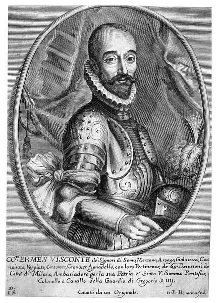 Ermes Visconti. ERMES VISCONTI Italian noble, prince of Milan Date: 16TH CENTURY