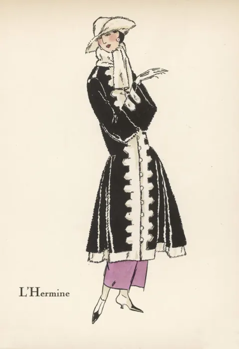 Framed Print : ERMINE COAT 1922 Framed Print : ERMINE COAT 1922