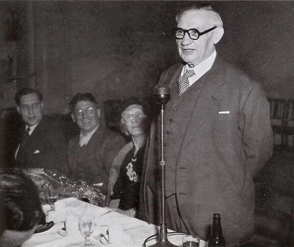 Ernest Bevin giving speech at East Woolwich