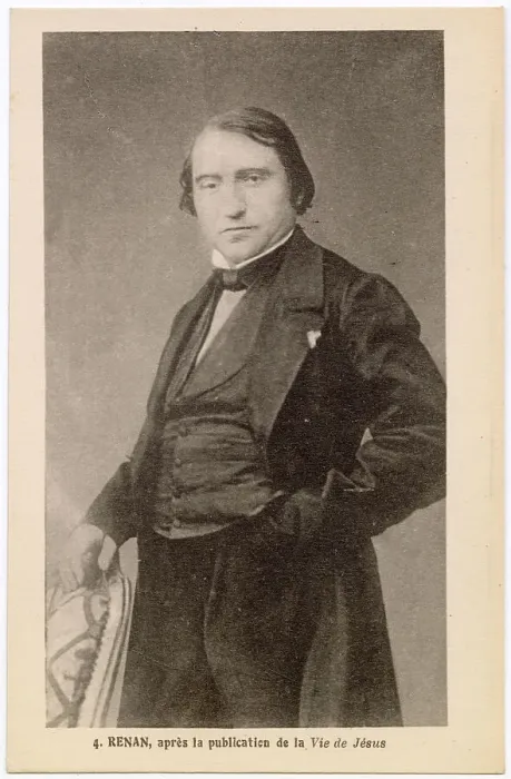 Framed Print : ERNEST RENAN (1823 - 1892), French philosopher who specialised in religious subjects, photographed just after the publication of his Vie de Jesus (1863) Framed Print : ERNEST RENAN (1823 - 1892), French philosopher who specialised in religious subjects, photographed just after the publication of his Vie de Jesus (1863)