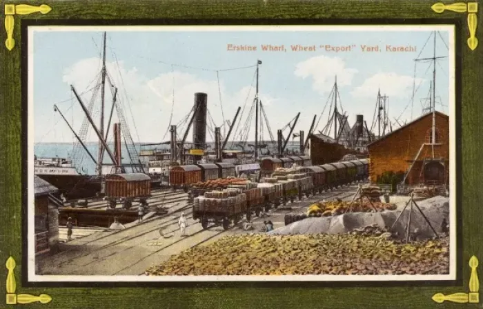 Framed Print : Erskine Wharf - Wheat Export Yard, Karachi, Pakistan Framed Print : Erskine Wharf - Wheat Export Yard, Karachi, Pakistan