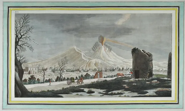 Framed Print : Eruption of lava from the crater of Mount Vesuvius Framed Print : Eruption of lava from the crater of Mount Vesuvius