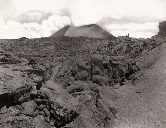 Framed Print : Eruption lava on slopes of volcano Mount Vesuvius, Italy Framed Print : Eruption lava on slopes of volcano Mount Vesuvius, Italy