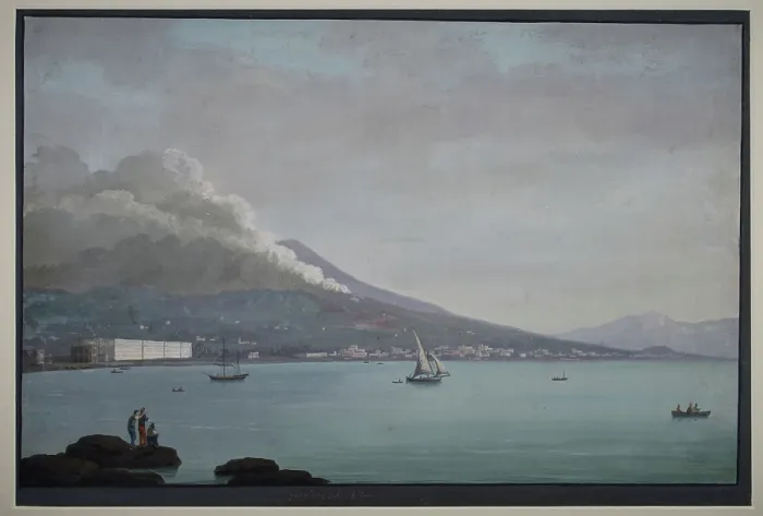 Framed Print : Eruption of Vesuvius, 1811 (day) Framed Print : Eruption of Vesuvius, 1811 (day)