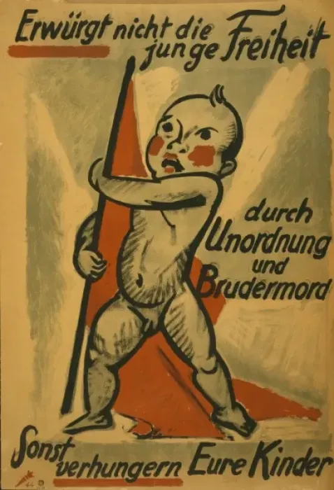 Framed Print : Erwurgt nicht die junge Freiheit durch Unordnung und Bruderm Framed Print : Erwurgt nicht die junge Freiheit durch Unordnung und Bruderm