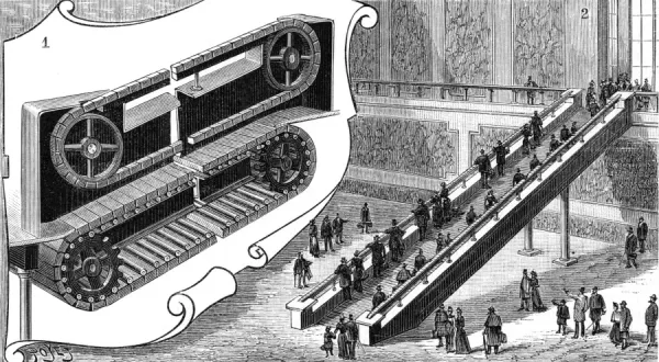 1893 New York Escalator Print. Art Prints, Posters & Puzzles from
