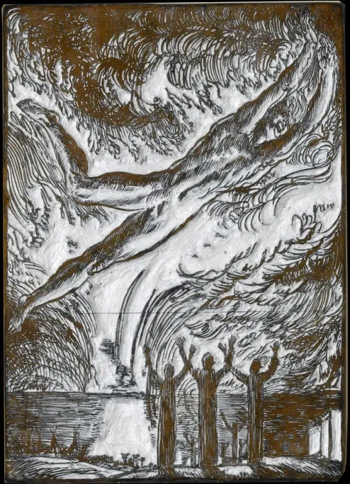Framed Print : Escape, by Frederick Carter, WW1 Framed Print : Escape, by Frederick Carter, WW1