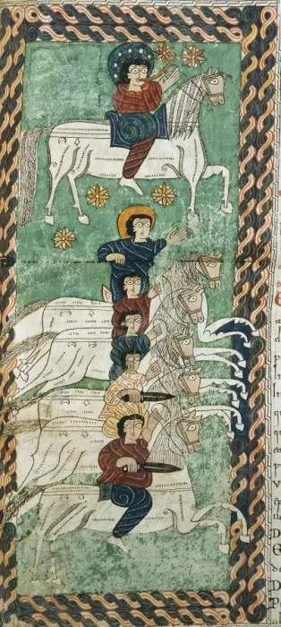 Framed Print : Escorial Beatus, 10th c White Army of God Framed Print : Escorial Beatus, 10th c White Army of God