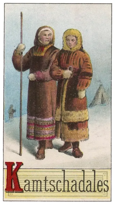 Framed Print : Eskimo couple of Kamchatka Framed Print : Eskimo couple of Kamchatka