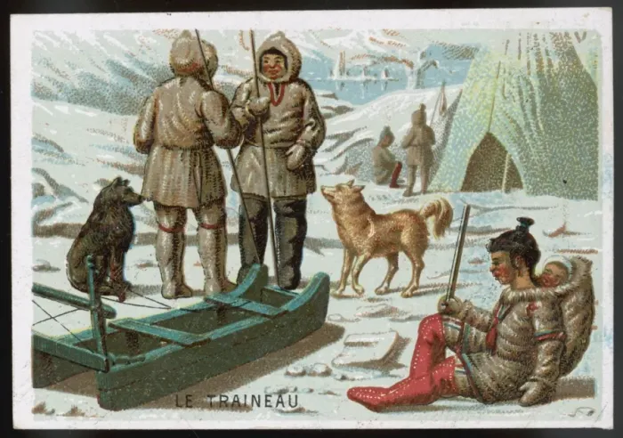 Framed Print : Eskimos Sledge Framed Print : Eskimos Sledge