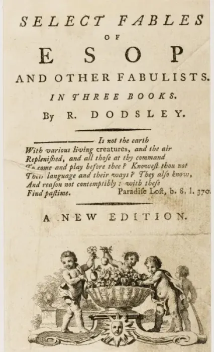 Framed Print : Esops Fables Title Page Framed Print : Esops Fables Title Page