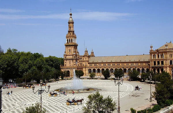 Espa?a. Andalusia. Seville. Spains Square