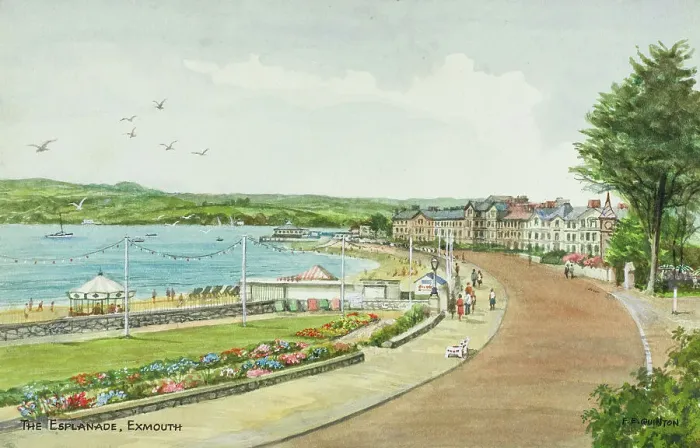 Framed Print : Esplanade, Exmouth, Devon Framed Print : Esplanade, Exmouth, Devon