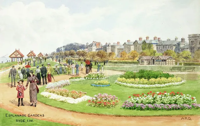 Framed Print : Esplanade Gardens, Ryde, Isle of Wight Framed Print : Esplanade Gardens, Ryde, Isle of Wight