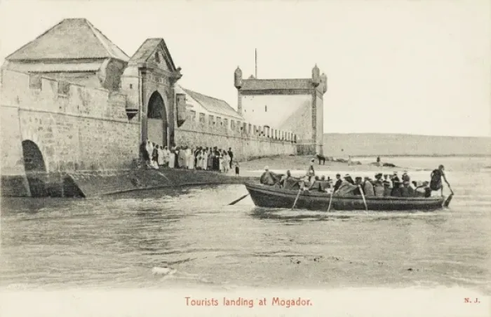 Framed Print : Essaouira, Morocco - tourists landing Framed Print : Essaouira, Morocco - tourists landing