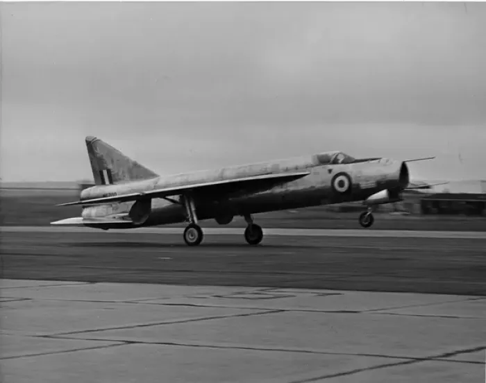 Framed Print : Establishing nose-wheel lift of the English Electric P1 WG7 Framed Print : Establishing nose-wheel lift of the English Electric P1 WG7