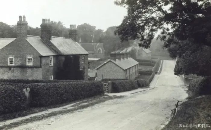 Framed Print : Estate houses of Sledmere Framed Print : Estate houses of Sledmere