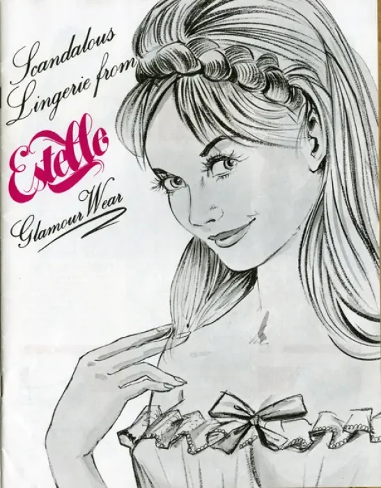 Framed Print : Estelle Lingerie Glamour Wear - catalogue cover Framed Print : Estelle Lingerie Glamour Wear - catalogue cover