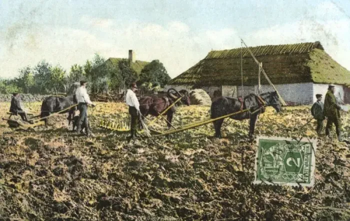 Framed Print : Estonia - Agricultural Scene Framed Print : Estonia - Agricultural Scene