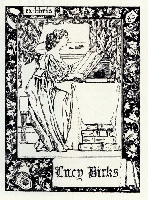 Framed Print : Etched Bookplate Design Framed Print : Etched Bookplate Design
